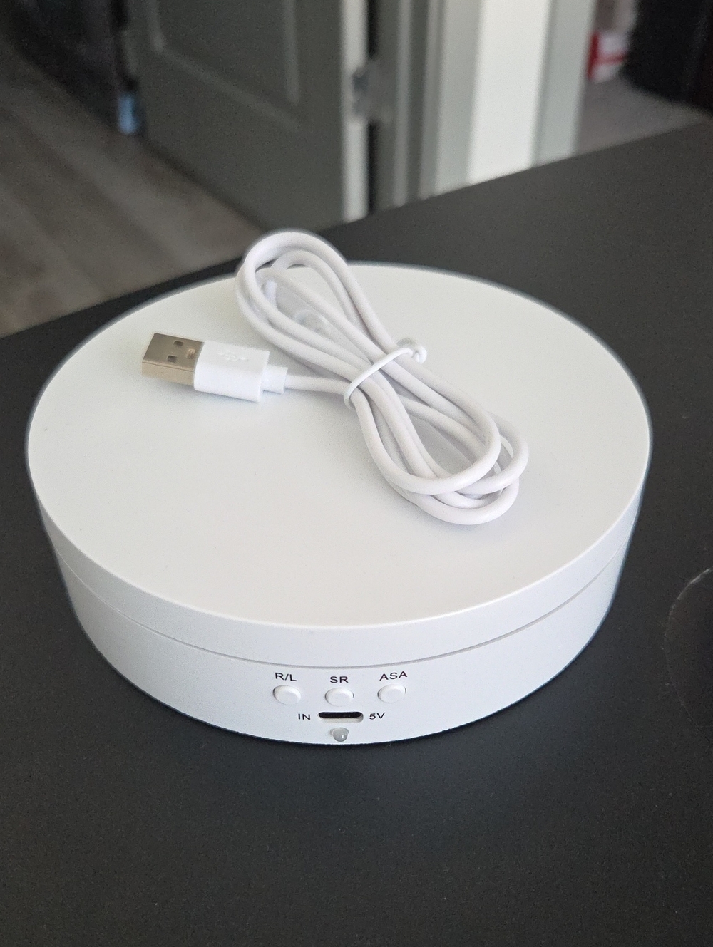 Motorized Rotating Display Turntable - White